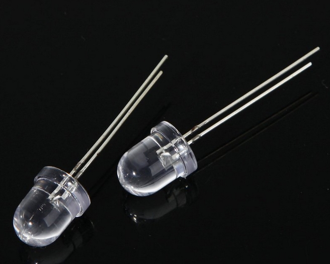 (image for) 8mm 250mW LED Diode Infrared IR LED Night Vision 850nm Luminous